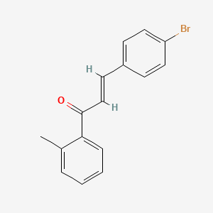 molecular formula C16H13BrO B3099953 (2E)-3-(4-溴苯基)-1-(2-甲基苯基)丙-2-烯-1-酮 CAS No. 13565-47-4