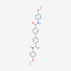 molecular formula C30H28N2O4 B309996 Biphenyl-4,4'-dicarboxylic acid di4-ethoxy-phenylamide 