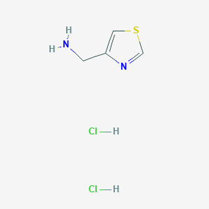 molecular formula C4H8Cl2N2S B3099989 (1,3-噻唑-4-基甲基)胺二盐酸盐 CAS No. 1357352-51-2