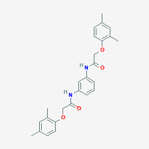 molecular formula C26H28N2O4 B309999 N,N'-benzene-1,3-diylbis[2-(2,4-dimethylphenoxy)acetamide] 