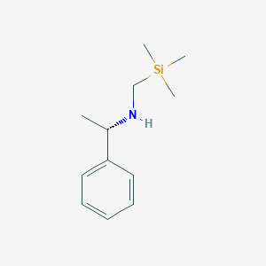 molecular formula C12H21NSi B3099997 (S)-1-苯基-N-((三甲基甲硅烷基)甲基)乙胺 CAS No. 135782-16-0