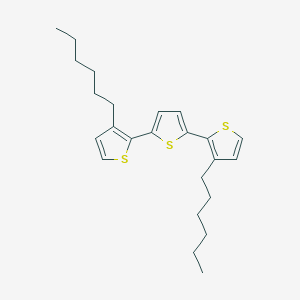 molecular formula C24H32S3 B3100014 3,3''-Dihexyl-2,2':5',2''-terthiophene CAS No. 135831-08-2