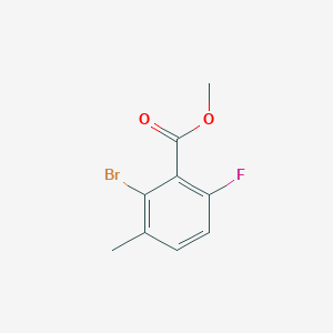 molecular formula C9H8BrFO2 B3100064 Methyl 2-bromo-6-fluoro-3-methylbenzoate CAS No. 1359857-62-7