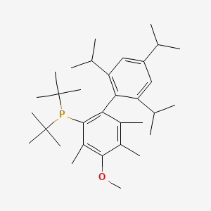 2-Di-t-butylphosphino-4-methoxy-3,5,6-trimethyl-2',4',6'-tri-i-propylbiphenyl,[~1:1mixture with regioisomer,2-Di-t-butylphosphino-5-methoxy-3,4,6-trimethyl-2',4',6'-tri-i-propylbiphenyl]