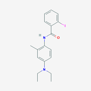 molecular formula C18H21IN2O B310008 N-[4-(diethylamino)-2-methylphenyl]-2-iodobenzamide 