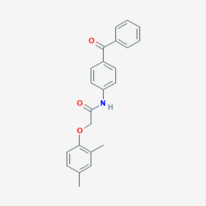 molecular formula C23H21NO3 B310009 N-(4-benzoylphenyl)-2-(2,4-dimethylphenoxy)acetamide 