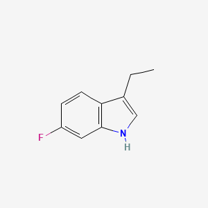 molecular formula C10H10FN B3100107 3-ethyl-6-fluoro-1H-indole CAS No. 1360940-05-1