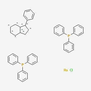 molecular formula C51H41ClP2Ru B3100116 Chloro(3-phenylindenyl)bis(triphenylphosphine)ruthenium(II) CAS No. 1360949-97-8
