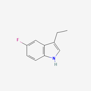 molecular formula C10H10FN B3100120 3-乙基-5-氟-1H-吲哚 CAS No. 1360962-77-1