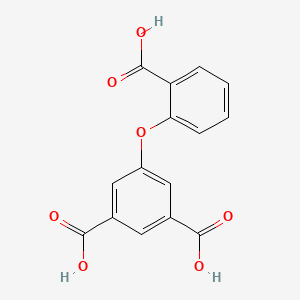 molecular formula C15H10O7 B3100129 5-(2-Carboxyphenoxy)isophthalic acid CAS No. 1361345-85-8