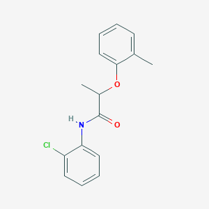molecular formula C16H16ClNO2 B310014 N-(2-chlorophenyl)-2-(2-methylphenoxy)propanamide 