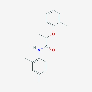 molecular formula C18H21NO2 B310016 N-(2,4-dimethylphenyl)-2-(2-methylphenoxy)propanamide 