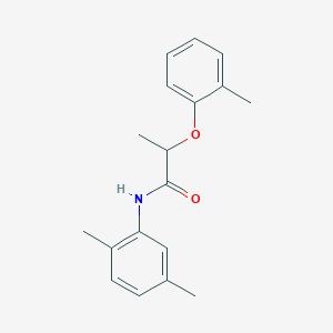 molecular formula C18H21NO2 B310017 N-(2,5-dimethylphenyl)-2-(2-methylphenoxy)propanamide 