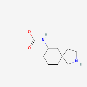 molecular formula C14H26N2O2 B3100171 tert-Butyl 2-azaspiro[4.5]decan-7-ylcarbamate CAS No. 1363381-13-8