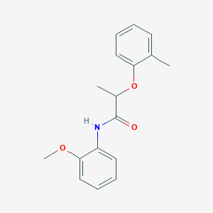 molecular formula C17H19NO3 B310018 N-(2-methoxyphenyl)-2-(2-methylphenoxy)propanamide 