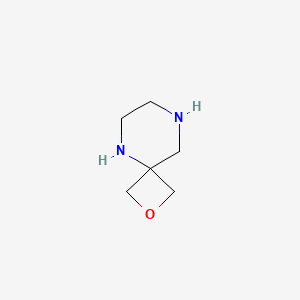 molecular formula C6H12N2O B3100181 2-氧杂-5,8-二氮杂螺[3.5]壬烷 CAS No. 1363382-90-4