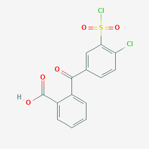 molecular formula C14H8Cl2O5S B031002 2-(4-氯-3-(氯磺酰基)苯甲酰)苯甲酸 CAS No. 68592-12-1