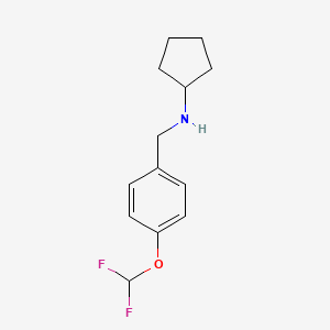 Cyclopentyl-(4-difluoromethoxy-benzyl)-amine