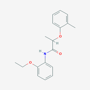 molecular formula C18H21NO3 B310022 N-(2-ethoxyphenyl)-2-(2-methylphenoxy)propanamide 