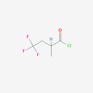 molecular formula C5H6ClF3O B3100220 2-Methyl-4,4,4-trifluorobutyryl chloride CAS No. 136564-78-8