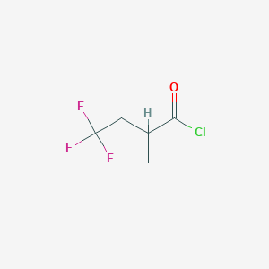 molecular formula C5H6ClF3O B3100220 2-甲基-4,4,4-三氟丁酰氯 CAS No. 136564-78-8