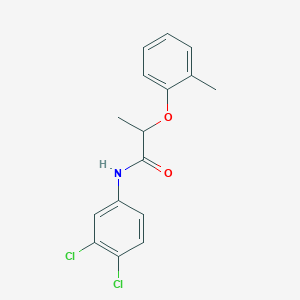 molecular formula C16H15Cl2NO2 B310024 N-(3,4-dichlorophenyl)-2-(2-methylphenoxy)propanamide 