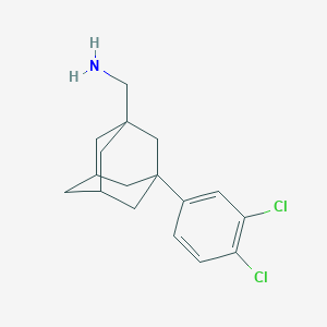 molecular formula C17H21Cl2N B3100255 [3-(3,4-Dichlorophenyl)-1-adamantyl]methylamine CAS No. 136611-66-0