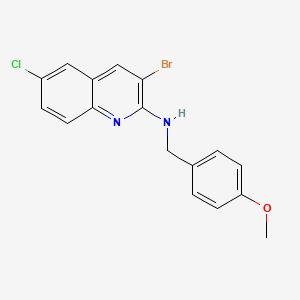 3-bromo-6-chloro-N-(4-methoxybenzyl)quinolin-2-amine