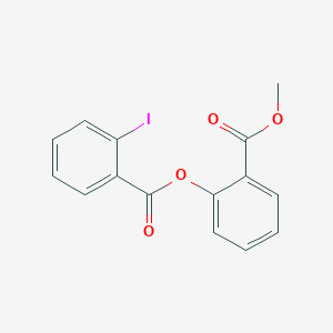 molecular formula C15H11IO4 B310027 2-(Methoxycarbonyl)phenyl 2-iodobenzoate 