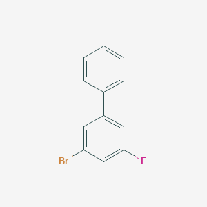 molecular formula C12H8BrF B3100283 1-Bromo-3-fluoro-5-phenylbenzene CAS No. 136649-30-4