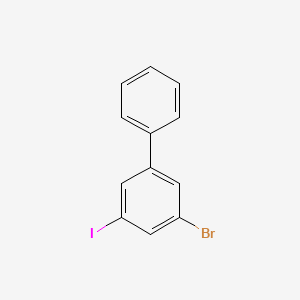 molecular formula C12H8BrI B3100286 3-Bromo-5-iodo-1,1'-biphenyl CAS No. 136649-44-0