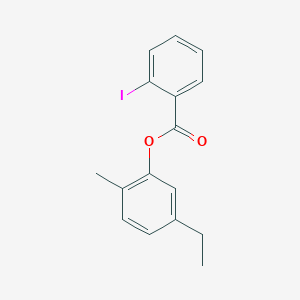 molecular formula C16H15IO2 B310029 5-Ethyl-2-methylphenyl 2-iodobenzoate 