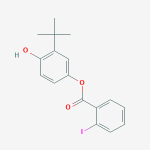 molecular formula C17H17IO3 B310030 3-Tert-butyl-4-hydroxyphenyl 2-iodobenzoate 