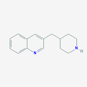 molecular formula C15H18N2 B3100308 3-Piperidin-4-ylmethyl-quinoline CAS No. 136701-92-3