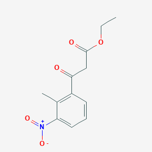 B3100322 ethyl 3-(2-methyl-3-nitrophenyl)-3-oxopropanoate CAS No. 136774-69-1