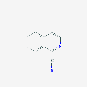 molecular formula C11H8N2 B3100339 4-Methylisoquinoline-1-carbonitrile CAS No. 1367798-13-7