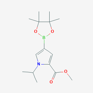 Methyl 1-isopropyl-4-(4,4,5,5-tetramethyl-1,3,2-dioxaborolan-2-yl)-1H-pyrrole-2-carboxylate