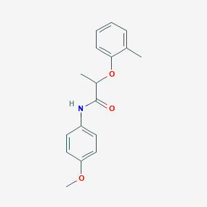 molecular formula C17H19NO3 B310036 N-(4-methoxyphenyl)-2-(2-methylphenoxy)propanamide 