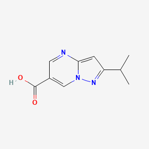 molecular formula C10H11N3O2 B3100369 2-Isopropylpyrazolo[1,5-a]pyrimidine-6-carboxylic acid CAS No. 1368058-30-3