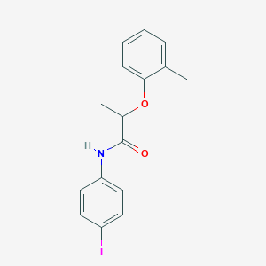 molecular formula C16H16INO2 B310037 N-(4-iodophenyl)-2-(2-methylphenoxy)propanamide 