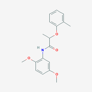 molecular formula C18H21NO4 B310038 N-(2,5-dimethoxyphenyl)-2-(2-methylphenoxy)propanamide 