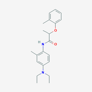 molecular formula C21H28N2O2 B310042 N-[4-(diethylamino)-2-methylphenyl]-2-(2-methylphenoxy)propanamide 