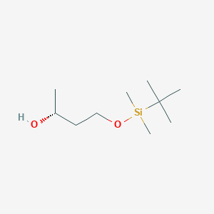 molecular formula C10H24O2Si B3100447 2-Butanol, 4-[[(1,1-dimethylethyl)dimethylsilyl]oxy]-, (2R)- CAS No. 136918-09-7