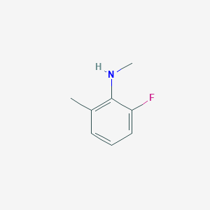 molecular formula C8H10FN B3100487 2-fluoro-N,6-dimethylaniline CAS No. 1369904-15-3