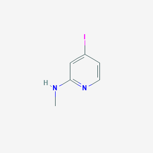 molecular formula C6H7IN2 B3100499 2-Methylamino-4-iodopyridine CAS No. 1370025-58-3