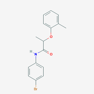 molecular formula C16H16BrNO2 B310050 N-(4-bromophenyl)-2-(2-methylphenoxy)propanamide 