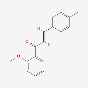 molecular formula C17H16O2 B3100507 (2E)-1-(2-Methoxyphenyl)-3-(4-methylphenyl)prop-2-en-1-one CAS No. 1370425-82-3
