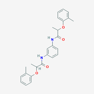 molecular formula C26H28N2O4 B310051 2-(2-methylphenoxy)-N-(3-{[2-(2-methylphenoxy)propanoyl]amino}phenyl)propanamide 