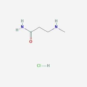molecular formula C4H11ClN2O B3100520 3-(甲基氨基)丙酰胺盐酸盐 CAS No. 137066-42-3