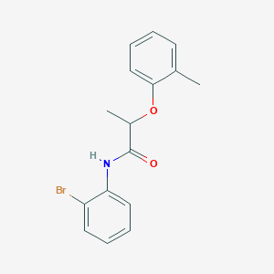 molecular formula C16H16BrNO2 B310053 N-(2-bromophenyl)-2-(2-methylphenoxy)propanamide 